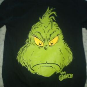 Dr. Seuss Black Hoodie with Grinch Design
